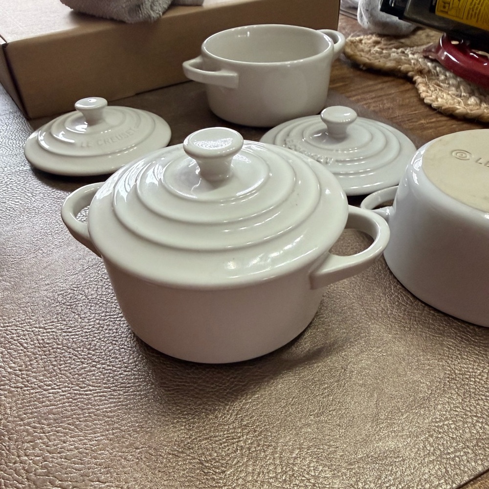 Le Creuset White Cocotte